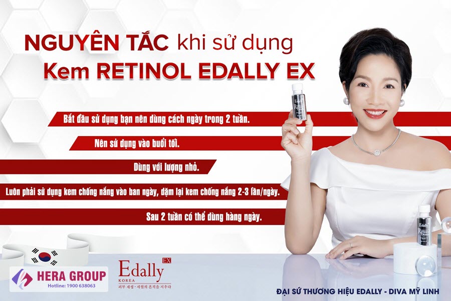 Cách sử dụng Công dụng Kem retinol Edally Ex