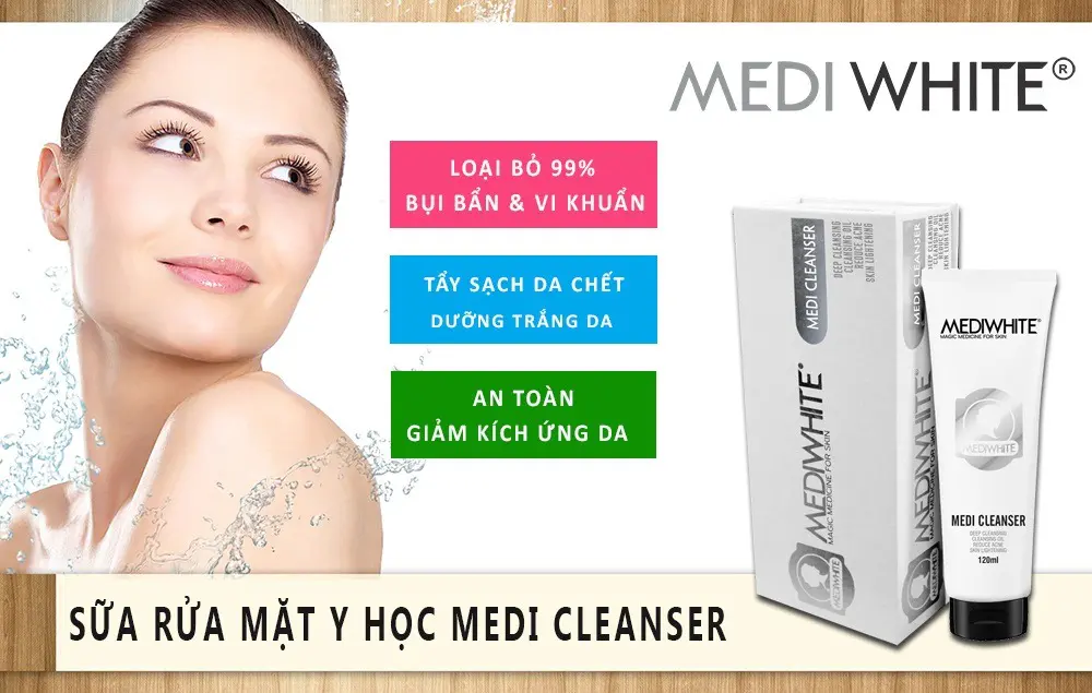 SỮA RỬA MẶT Y HỌC MEDI WHITE