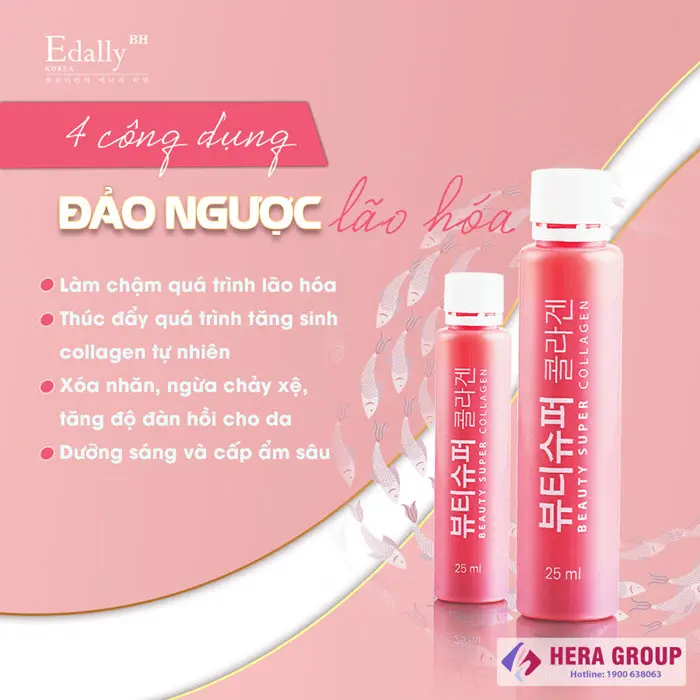 Công dụng Nước uống Collagen Edally