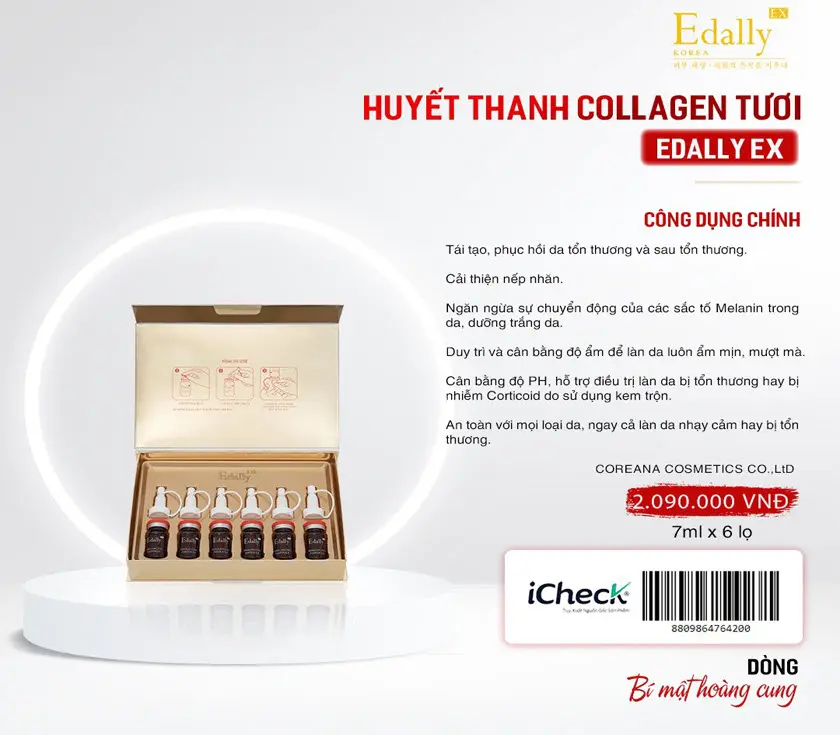 Huyết thanh collagen tươi Edally Ex