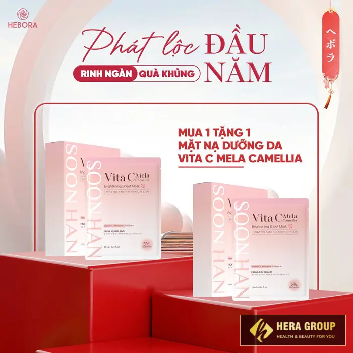 Quà tặng Mặt nạ dưỡng da Vita C Mela Camellia