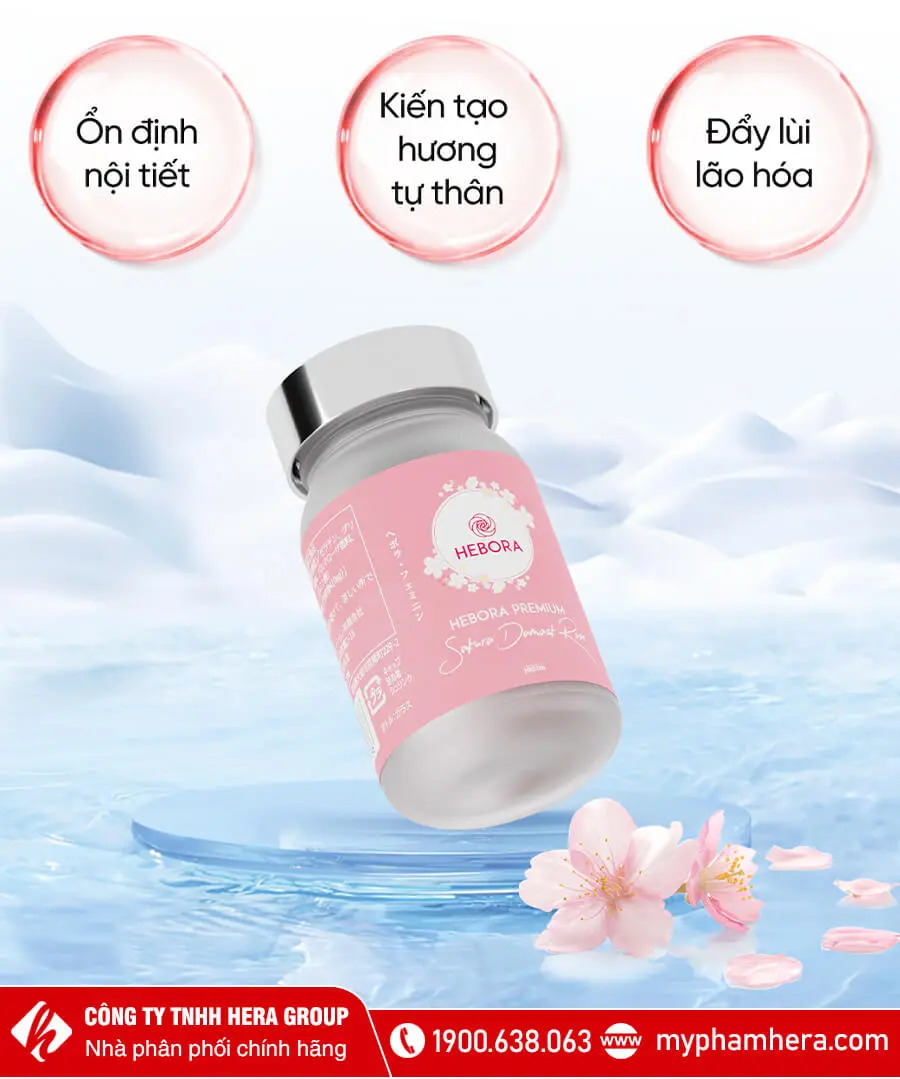 Viên uống thơm cơ thể Hebora Premium