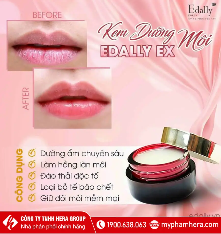 Son dưỡng môi edally myphamhera.com