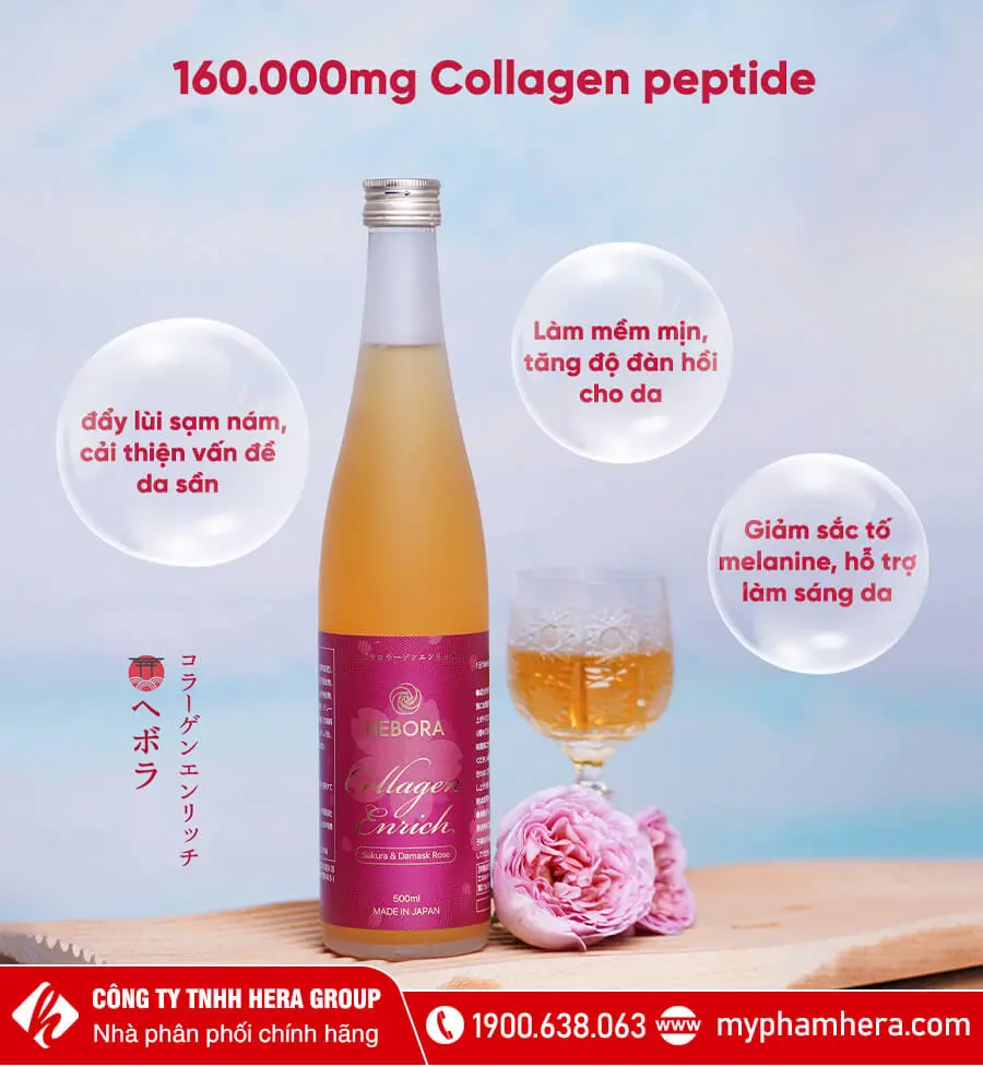 Nước uống Collagen Hebora Nhật Bản