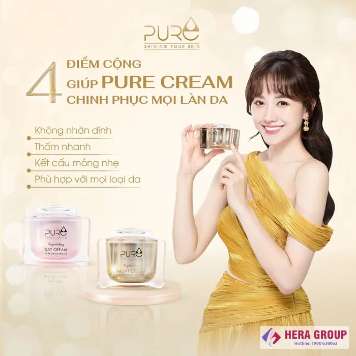 Ưu điểm bộ kem lộc nhung mộc qua Pure