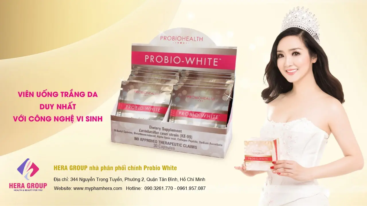 banner viên uống Probio White