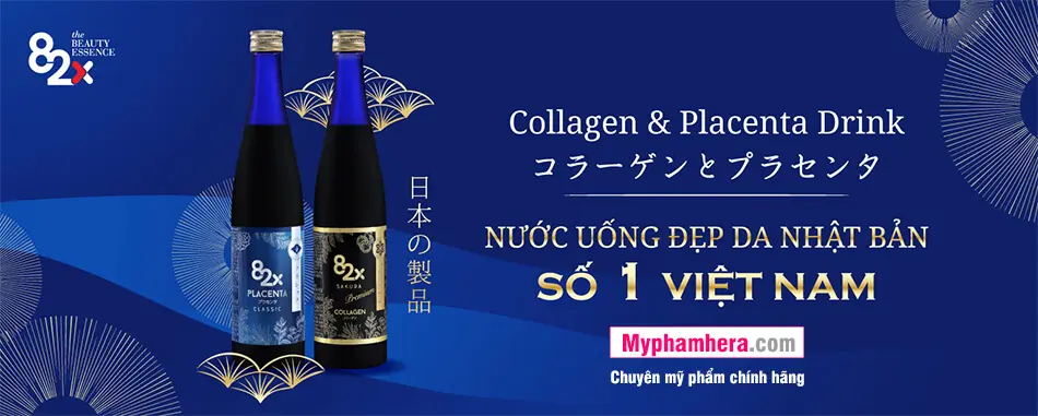 thành phần nước uống collagen 82x sakura placenta mỹ phẩm hera