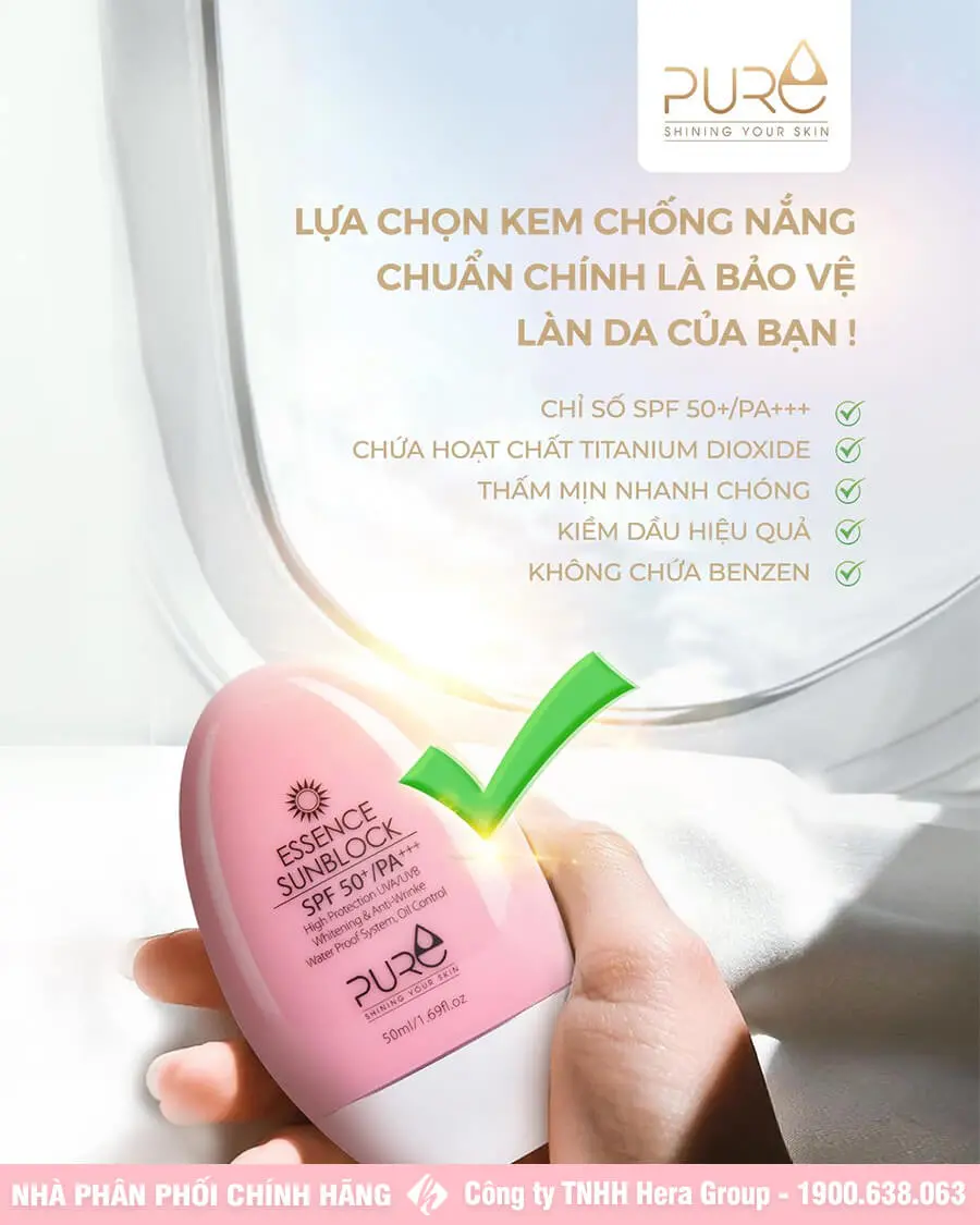 thành phần sữa chống nắng pure myphamhera.com