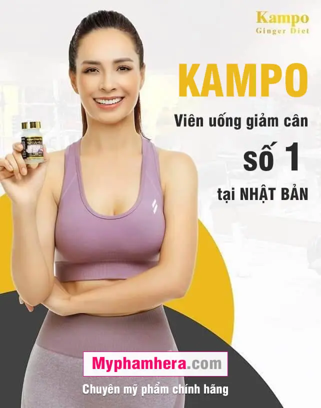 viên uống giảm cân kampo ginger diet thúy hạnh mỹ phẩm hera