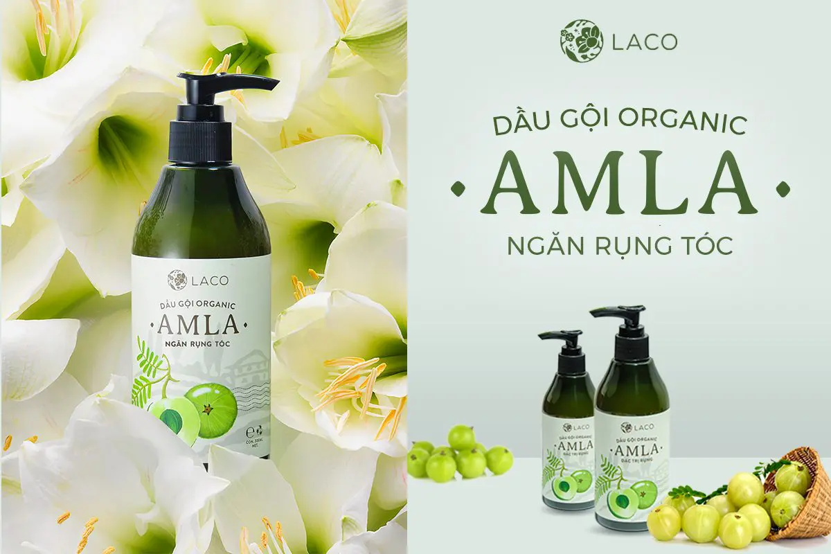 Dầu gội amla laco ngăn ngừa rụng tóc