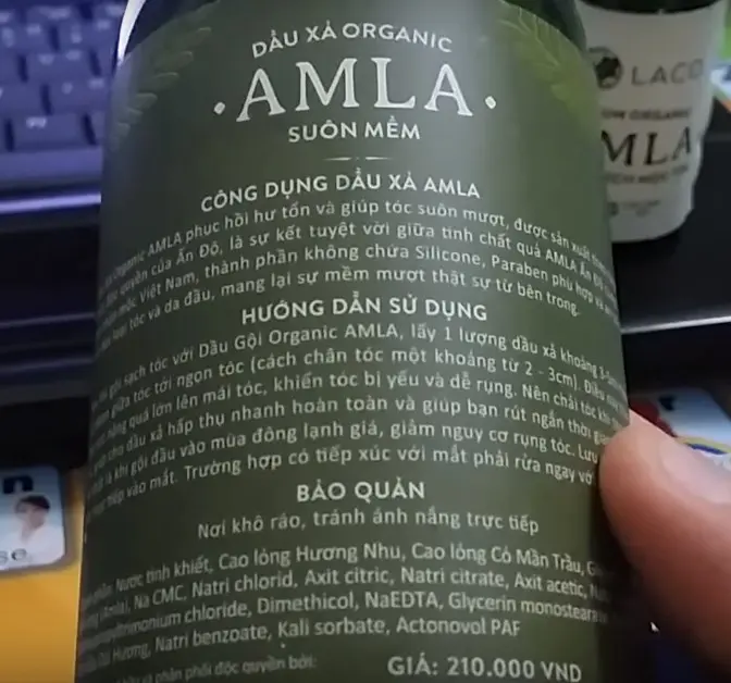 Công dụng dầu xả AMLA LACO