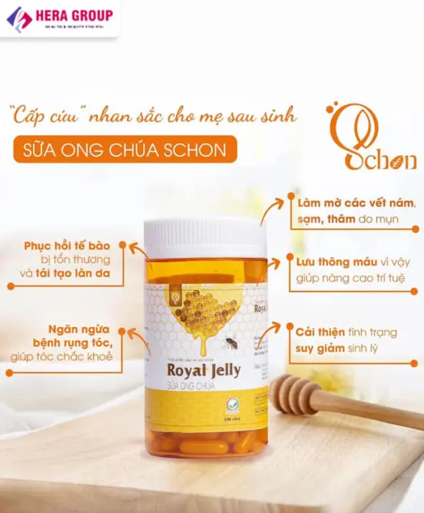 viên uống sữa ong chúa royal jelly schon ngọc trinh myphamhera.com