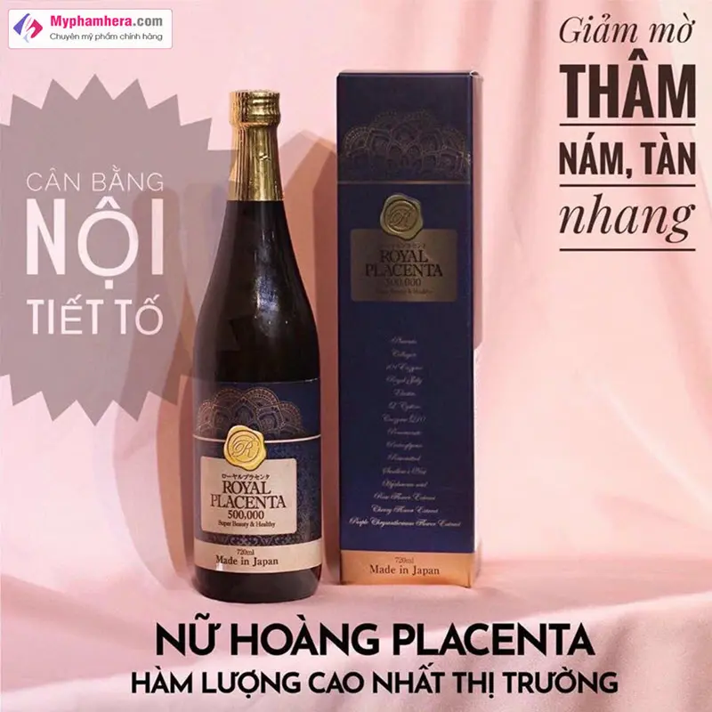 Nước uống Royal Placenta 500.000 giá bao nhiêu