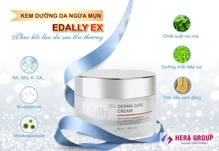 Thành phần Kem dưỡng da ngừa mụn Edally EX