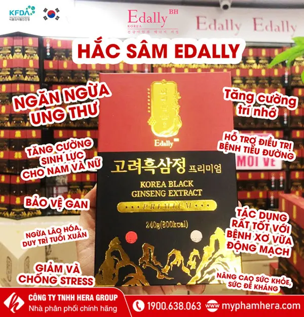 Hắc Sâm Edally BH Hàn Quốc