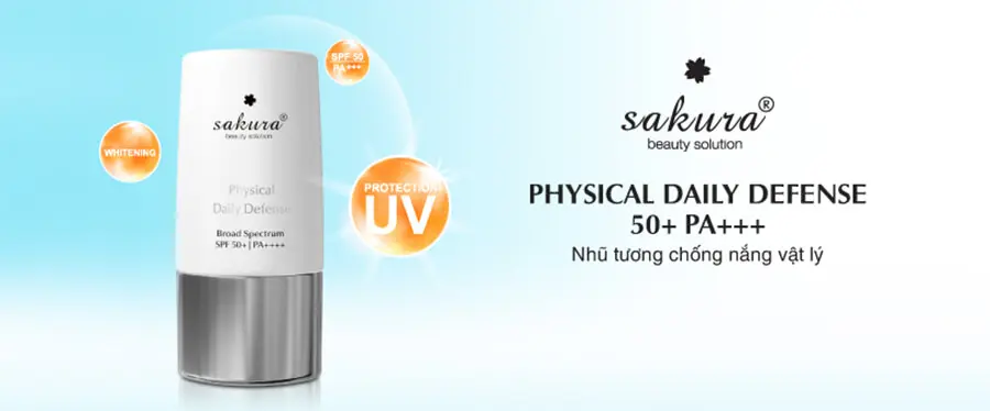 công dụng kem chống nắng vật lý sakura myphamhera.com