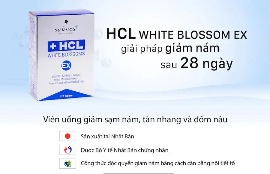 công dụng viên uống trị nám sakura hcl myphamhera.com