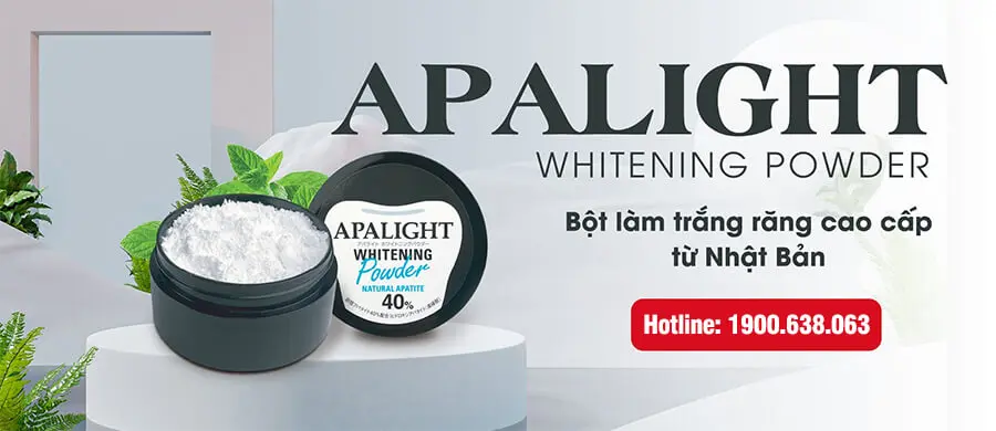 bột làm trắng răng apalight nhật bản myphamhera.com