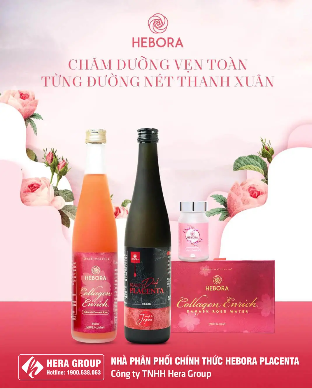 banner nước uống collagen hebora placenta myphamhera.com