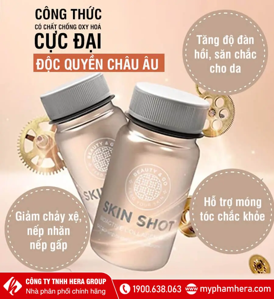 công dụng nước uống Collagen Skin Shot myphamhera.com