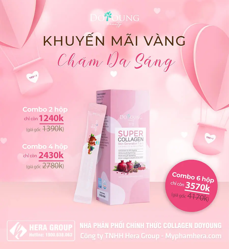 khuyến mãi thạch super collagen doyoung đỗ long myphamhera.com