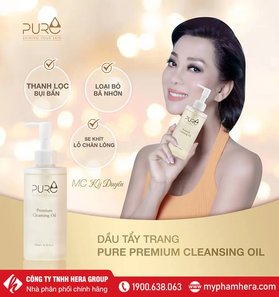 công dụng dầu tẩy trang pure chính hãng myphamhera.com