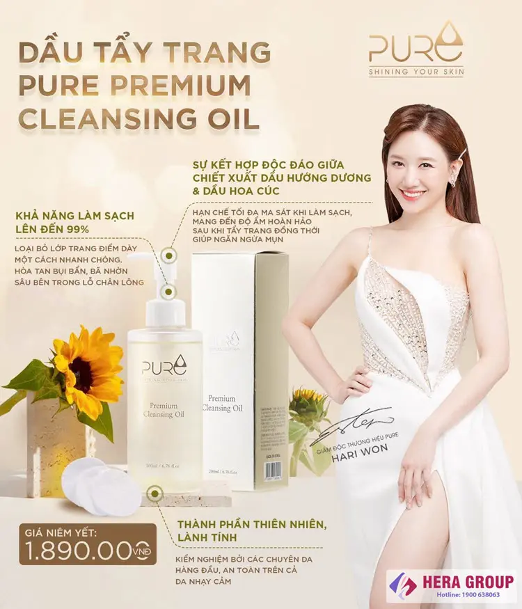 Dầu tẩy trang Pure Premium Cleansing Oil