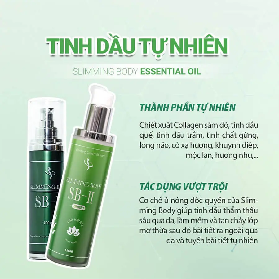 thành phần bộ ủ nóng tan mỡ slimminig body sb 2 myphamhera.com