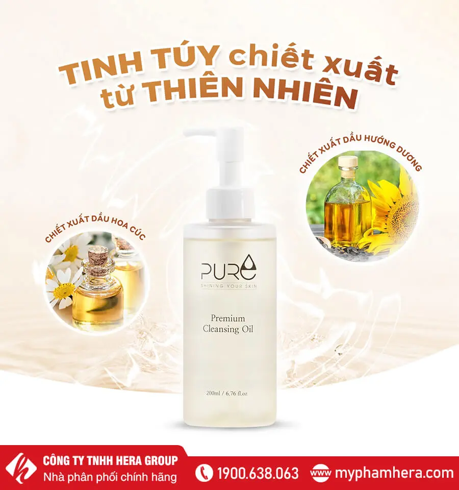 thành phần dầu tẩy trang pure chính hãng myphamhera.com