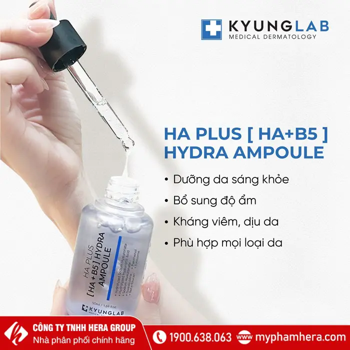 Công dụng Serum Ha B5 KyungLab Hydra Ampoule - Hàn Quốc