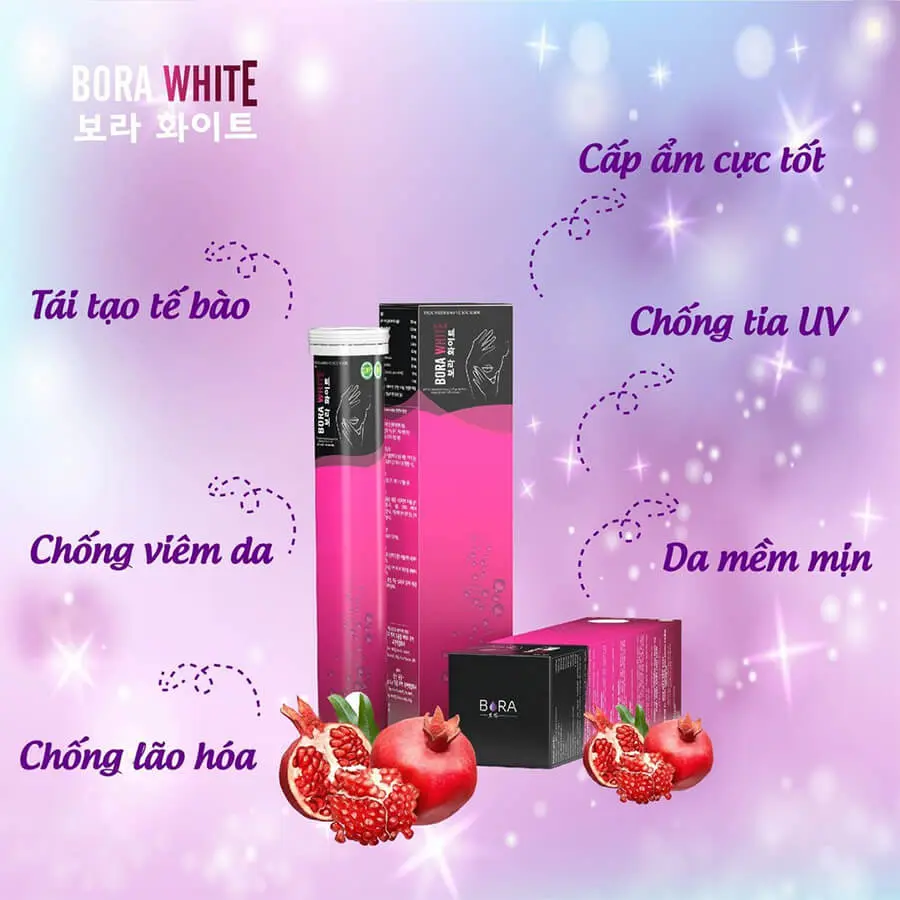 công dụng viên sủi trắng da bora white myphamhera.com