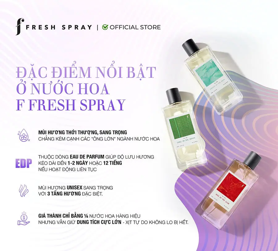 Đặc điểm nổi bật nước hoa F Fresh Spray myphamhera.com