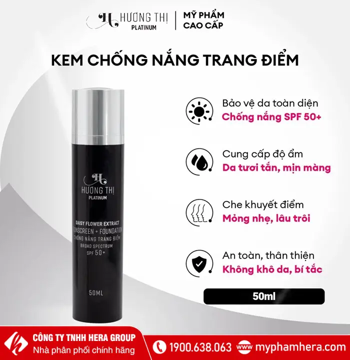 Kem chống nắng trang điểm Hương Thị 50ml