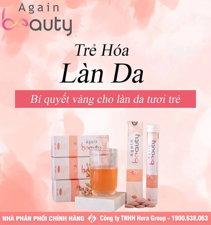 công dụng viên sủi trắng da again beauty myphamhera.com