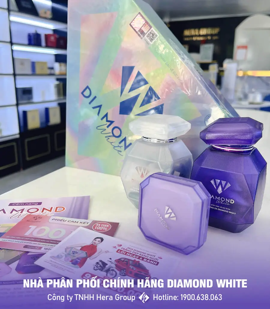 viên uống dưỡng trắng da diamond white chính hãng myphamhera.com