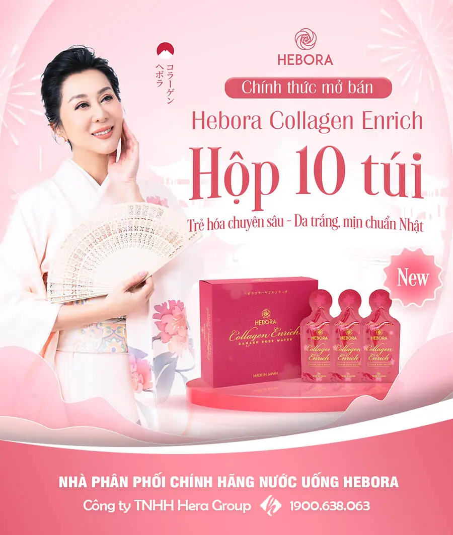 nước uống hebora collagen enrich phiên bản 50ml myphamhera.com