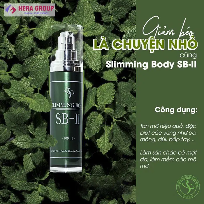 Công dụng Tinh dầu giảm mỡ Slimming Body SB-II