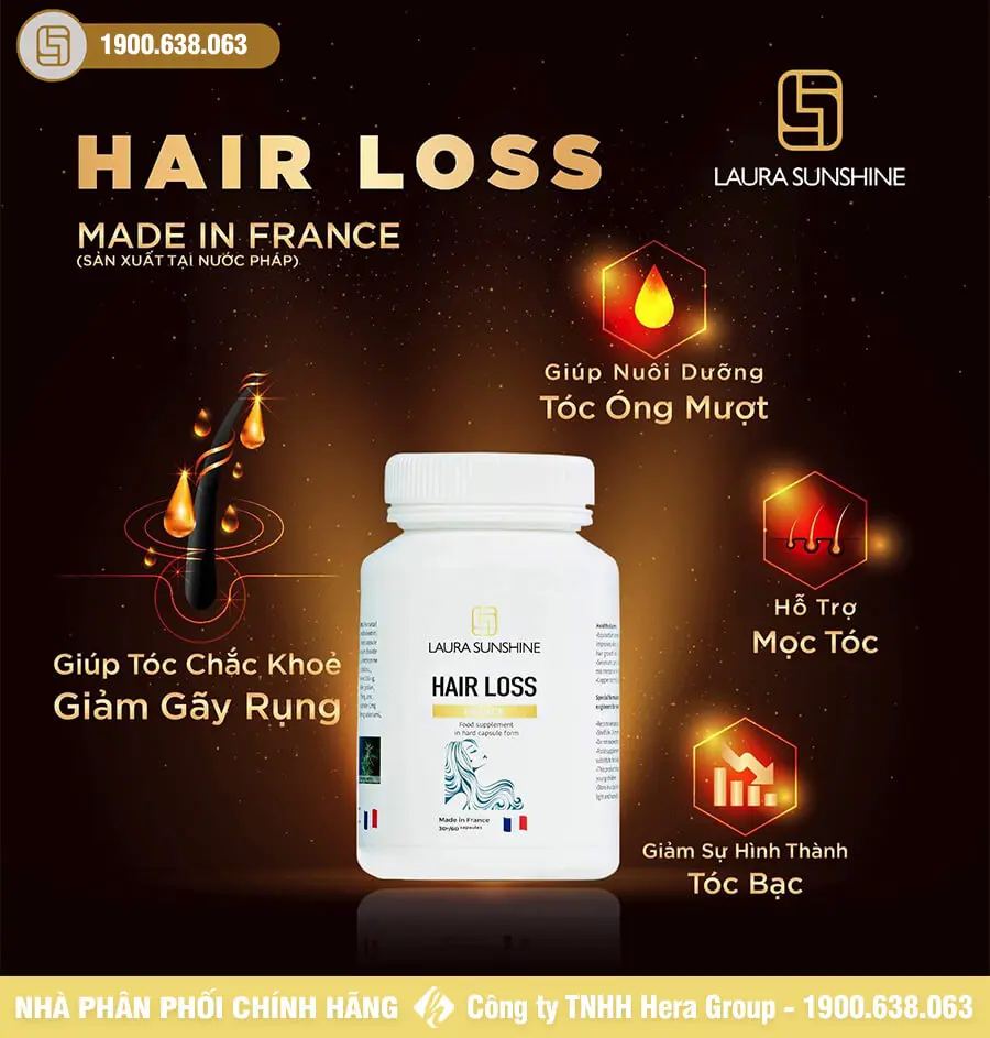 công dụng viên uống mọc tóc hair loss laura sunshine myphamhera.com