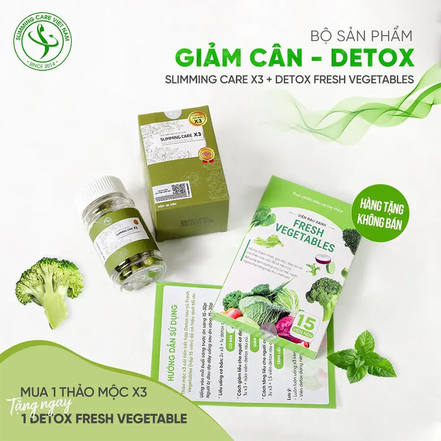 khuyến mãi viên thảo mộc giảm cân slimming care x3 myphamhera.com