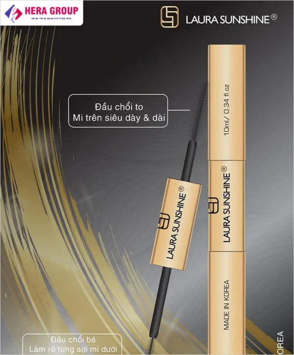 mascara 2 đầu không trôi golden dual laura sunshine myphamhera.com