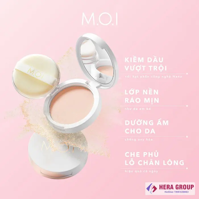 Công dụng Phấn phủ M.O.I Baby Skin Powder - Hồ Ngọc Hà