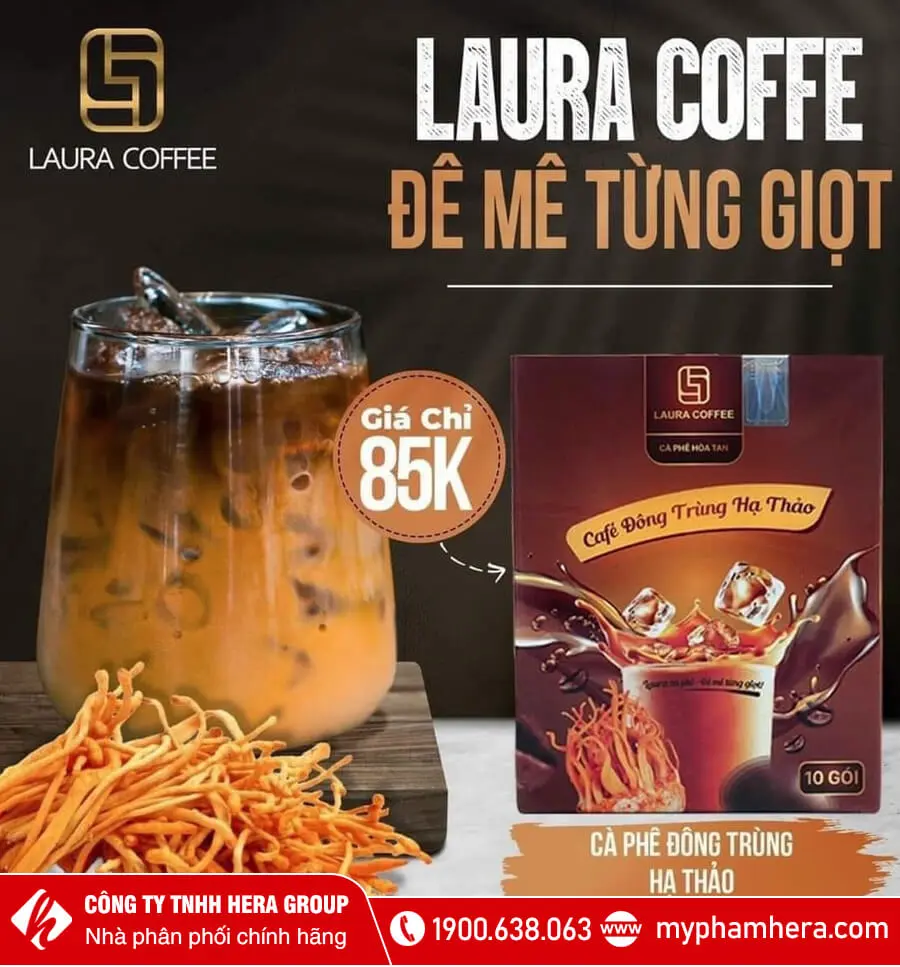 Cà phê Đông trùng hạ thảo Laura Sunshine