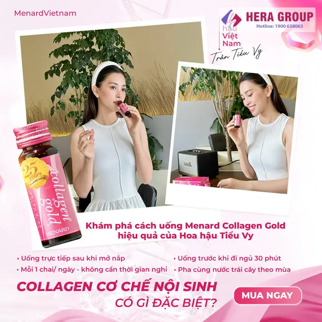 Cách sử dụng Collagen Gold Menard