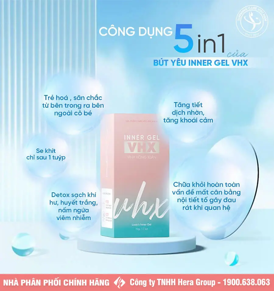 công dụng bút yêu vĩnh hồng xuân inner gel vhx myphamhera.com