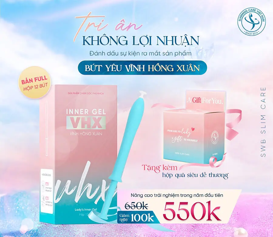 khuyến mãi bút yêu vĩnh hồng xuân inner gel vhx myphamhera.com