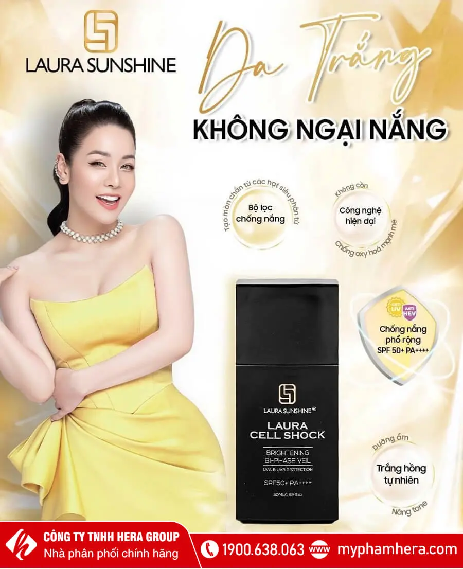 Nhũ tương chống nắng phổ rộng Laura Sunshine