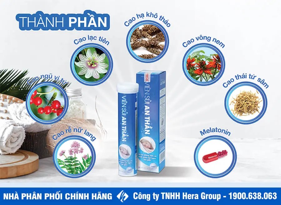 thành phần viên sủi an thần myphamhera.com