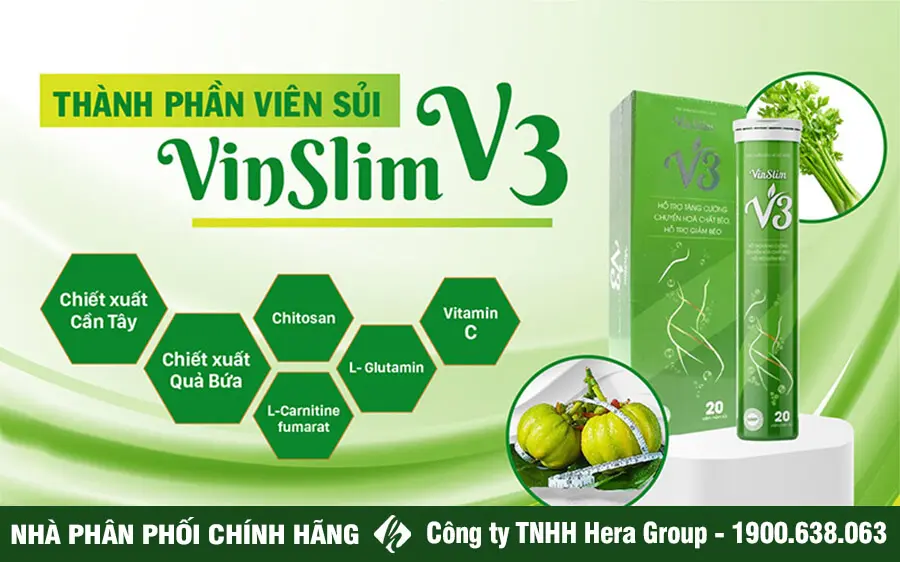 thành phần viên sủi giảm cân vinslim v3 myphamhera.com