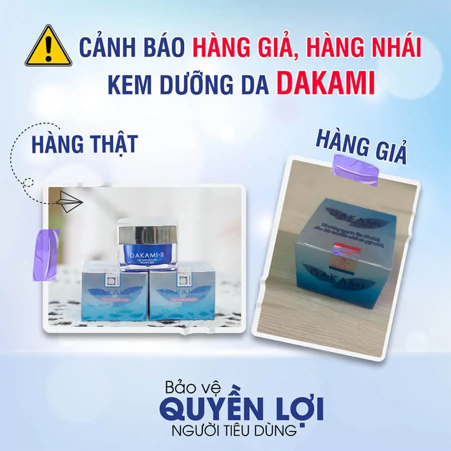 cảnh bảo hàng giả Kem Dakami 2 myphamhera.com