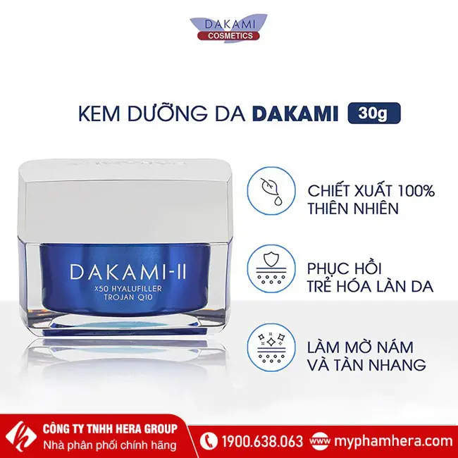 Kem dưỡng da Dakami II 30g